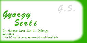 gyorgy serli business card
